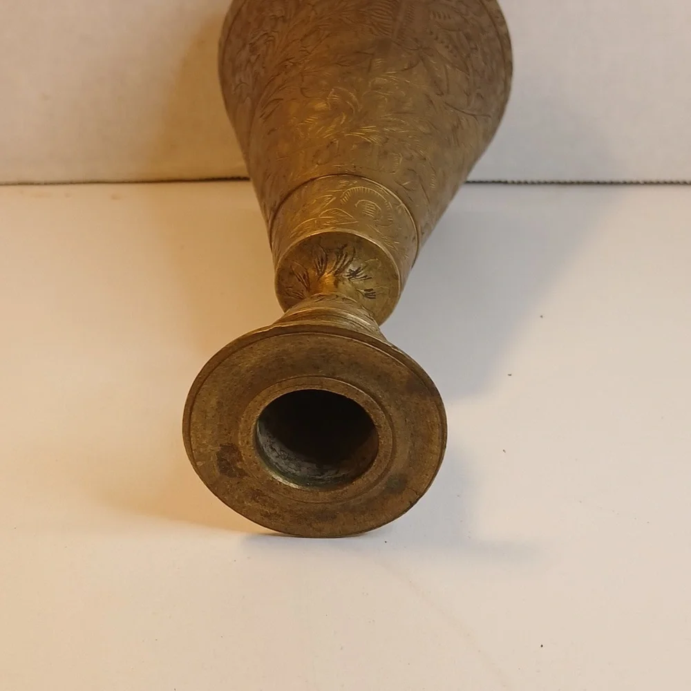 Antique Or Vintage Solid Brass Cone Shaped Bell Candle Holder